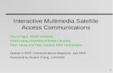 Interactive Multimedia Satellite Access Communications