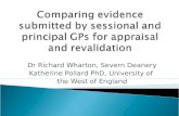 Comparing evidence submitted by sessional and principal  GPs  for  appraisal and revalidation