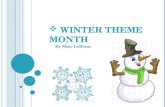 Winter Theme  Month