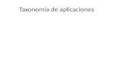 Taxonomía de aplicaciones