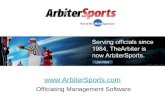 ArbiterSports Officiating Management Software