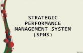 STRATEGIC PERFORMANCE MANAGEMENT SYSTEM (SPMS)