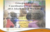 Georgia Gifted  Coordinators’ Consortium 2013 Jekyll Island Workshop