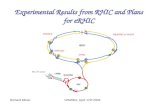 Experimental Results from RHIC and Plans for eRHIC