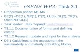 eSENS WP3:  Task 3.1