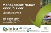Management Natura 2000 in EU27