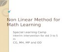 Non Linear  Method  for Math Learning