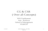 CG & CSR  ( Over all Concepts)