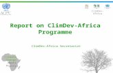Report on ClimDev-Africa Programme
