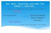 Our main learning outcome for today’s session: