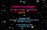 Galaxy Formation  in the Early Universe