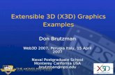Extensible 3D (X3D) Graphics Examples