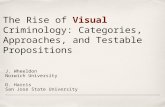 The Rise of  Visual Criminology: Categories, Approaches, and Testable Propositions