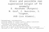 Glass and possible non supersolid origin of TO anomaly