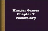 Hunger Games Chapter 7 Vocabulary