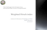 Weighted  Hir sch  index