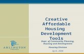 Creative Affordable Housing  Development Tools