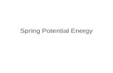 Spring Potential Energy