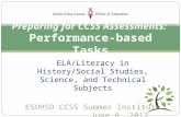 Preparing for CCSS Assessments:   Performance-based Tasks