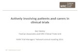 Actively involving patients and carers in clinical trials