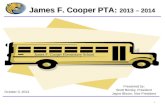 James F. Cooper PTA:  2013 – 2014