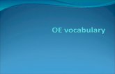 OE  vocabulary