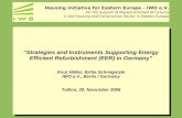 “Strategies and Instruments Supporting Energy Efficient Refurbishment (EER) in Germany”
