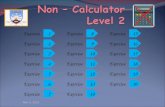 Non – Calculator   Level 2