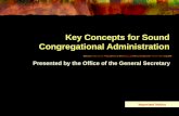 Key Concepts for Sound Congregational Administration