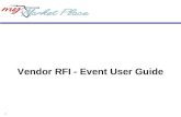 Vendor RFI - Event User Guide