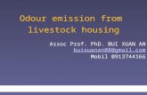 Odour emission from  livestock housing