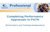 Completing Performance Appraisals in PATH (Performance and Tracking Headquarters)