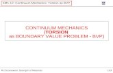 CONTINUUM MECHANICS ( TORSION as BOUNDARY VALUE PROBLEM - BVP )