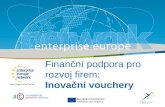 Finanční podpora pro rozvoj firem: Inovační vouchery