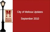 City of Melissa Updates September 2010