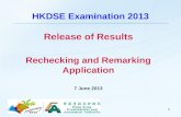 HKDSE Examination 2013