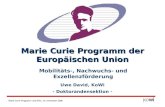 Marie Curie Programm der Europäischen Union