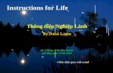 Instructions for Life Thông điệp Nghiệp Lành By Dalai Lama