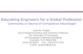Educating Engineers for a Global Profession Commodity or Source of Competitive Advantage?