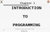 INTRODUCTION TO  PROGRAMMING