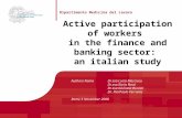 Active participation of workers  in the finance and banking sector:  an italian study