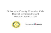 Schoharie County Coats for Kids District Simplified Grant Rotary District 7190