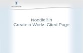 NoodleBib Create  a Works Cited Page