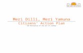 Meri Dilli, Meri Yamuna Citizens’ Action Plan An Initiative of The Art of Living
