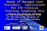 by the Eastern Quadrant PTCs of the National Network of Prevention Training Centers (NNPTC)
