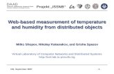 Web-based measurement of temperature and humidity from distributed objects