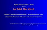 Gruppo Consumo Critico – Milano Presenta La Crisi Che Verrà