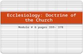 Ecclesiology: Doctrine of the Church