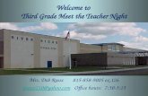 Welcome to  Third Grade Meet the Teacher Night
