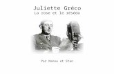 Juliette Gréco La rose et le réséda